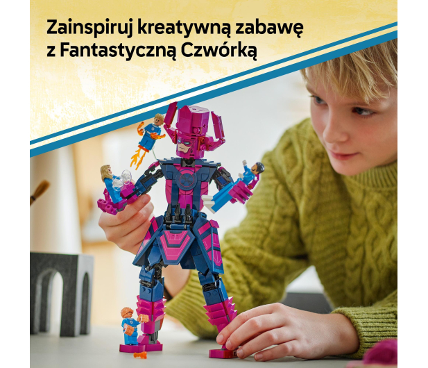 LEGO Marvel 76316 Figurka Fantastycznej Czwórki kontra Galactus - 1308223 - zdjęcie 7